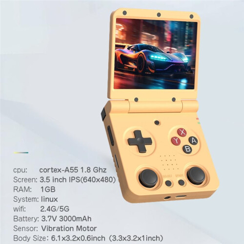 Flip V2 Retro Handheld Game Console 3.5Inch IPS Screen Open Source Portable Game Console -Compatible Game Pad B 2