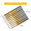 End Mill Sets,10Pcs Titanium Coat End Mill,1/8Inch Shank 0.6-1.5mm Micro-Type End Mill Engraving Bits CNC Router Bits 8