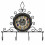 Wall Clock with Coat Hooks 41 × 34cm 1