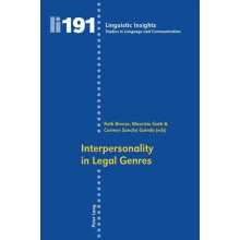 Interpersonality in Legal Genres Paperback Book