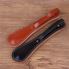 Outdoor Self-Defense Massage Tool for Men and Women, Anti-Harassment Leather Racket Black