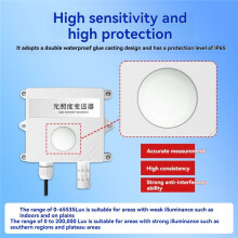 RS485 Illuminance Sensor Transmitter Illumination Sensor Brightness Meter Industrial Meter RS485 Analog