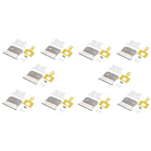 10X Plata para Hoja de Contorno T para para T Outliner, Cuchilla T Blanca + Cuchilla de Acero Plateada