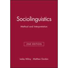 Sociolinguistics by Milroy Paperback Book