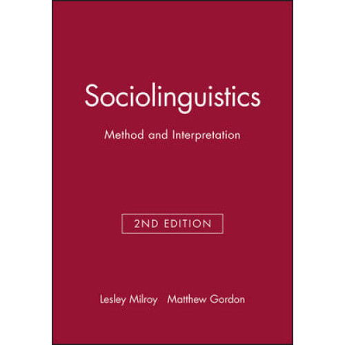 Sociolinguistics by Milroy Paperback Book