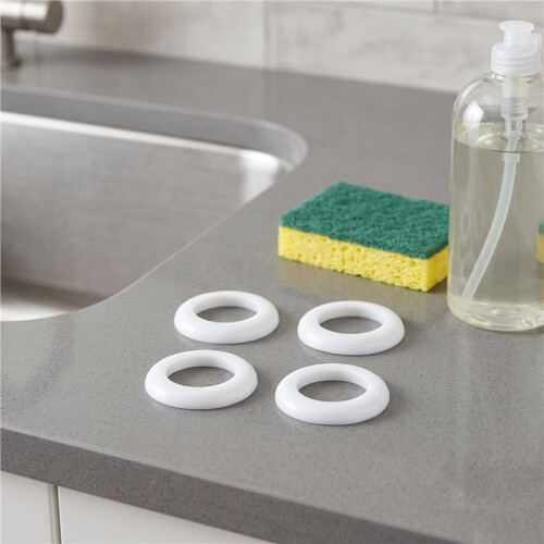 Kitchen Sink Accessories: 4-Pack PE Thickened Drain Sealing Rings for Leak-Proof Waterproofing 2