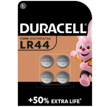 Duracell speciale alkalische knoopcelbatterijen LR44 1,5 V, 4 stuks (76A / A76 / V13GA)