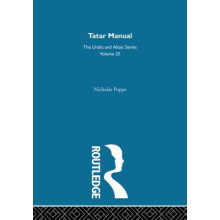 Tatar Manual by Nicholas Poppe Hardcover Book