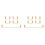 Gold Plated Plate Mounted Stabilizer for Custom Mechanical Keyboard 2U 6.25U (2+8, White ) 1