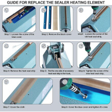 20 Stuks Impulse Sealer Vervangende Onderdelen Impulse Sealer Verwarmingselementen Service Reserve Reparatie Onderdelen Kit voor FS-200
