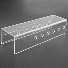 Muurbevestigde Houder voor Whiteboardmarkers van Acryl, 6 Sleuven voor Whiteboardmarkers voor Kantoor, School en Thuis