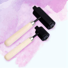 1,5 Inch en 3 Inch Harde Rubberen Rol Zwaar Stalen Frame Hobbygereedschap 2 Stuks