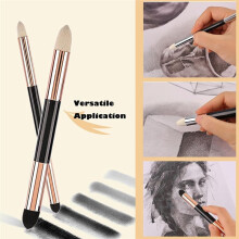 12Pcs Sketch Blending Sponge Pens, Double Headed, Washable & Reusable, Blending Stump Drawing Art Blenders for Artists