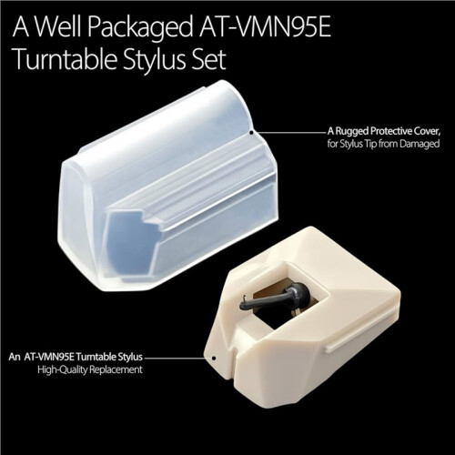 Record Player Needle Replacement for AT-VMN95E Stylus Elliptical Turntable Needle for  AT-LP120X