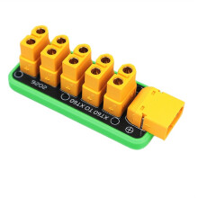 XT60 Naar 5-Kanaals XT60-Stekker Stroomverdeelbord voor Robot RC-Boot Onderzeeër Doe-Het-Zelf Onderdelen