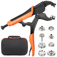 Ensemble D'Outils de Fixation à Pression Robuste, Outil de RéGlage des Boutons de Couverture en Toile, Outil à Pression de 15 mm avec 80 Jeux de
