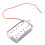 Set med 4 Elgitarr Humbucker Pickup Neck Bridge Pickuper för LP-Gitarrtillbehör Krom 7