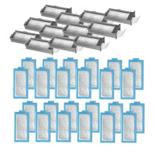 36-DELARS CPAP-Filterkit för Respironics DreamStation 2, Inkluderar Återanvändbara och Engångsfilter