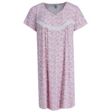 Gabriella Women's Patterned Short Sleeve Sleep Gown