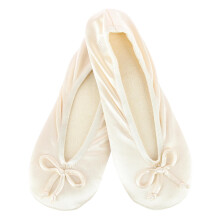 Isotoner Women's Satin Classic Ballerina Slippers