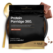 Protein Works | Protein Porridge 360 - Gold Innovation, High Protein, Low Sugar Breakfast, Added Vitamins & Minerals, Low GI Wholegrain Oats