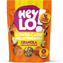 Heylo Keto Breakfast Caramel Crunch Granola -360G - ONLY 1.7 Gram Carb per Serving - Low Carb Keto Cereal. (360g, Caramel)