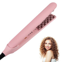 Hair Crimper for Women, 3 Temperature Settings Hair Crimping Iron, Negative Ion, Auto Shut Off, 30s Fast Heat Up for Root Volume Fluffy Hairstyles