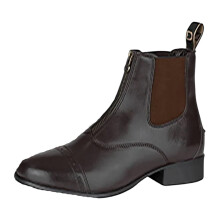 (3 UK, Brown) Dublin Childrens/Kids Foundation II Leather Zip Jodhpur Boots