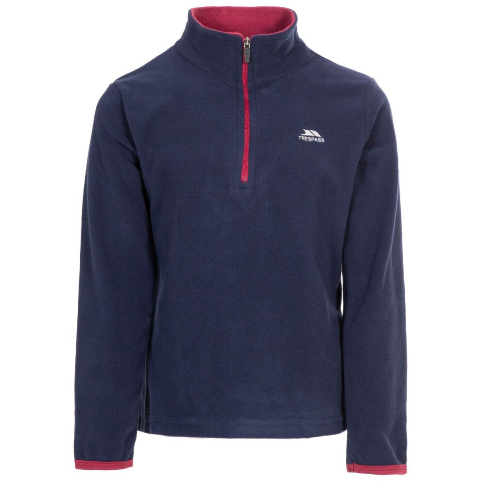 Trespass (3/4 Years, Navy/Raspberry) Childrens/Girls Sybil Micro Fleece