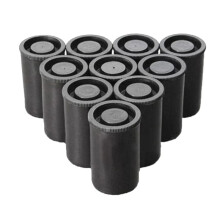 100 PièCes en Plastique Vide Film Bidon CaméRa Bobine Conteneur Mallette de Rangement Peut pour Accessoires Art Perle PièCe de Monnaie Pilule Noir