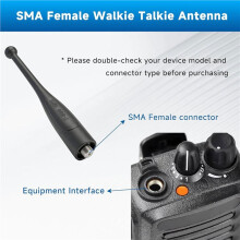 2 Pack Radio Antenna Replacement 7/800MHz GPS Antenna SMA Female Walkie Talkie for APX6000XE APX7000XE APX8000XE