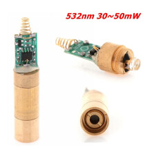 1PCS WHPHous 532nm 30-50mW Green Light Module for Home DIY Projects, Copper Alloy Construction