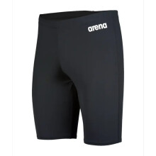 (28R, Black/White) Arena Mens Solid Jammer Shorts