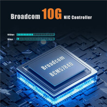 4-Poorts 10Gb SFP+ Netwerkkaart (Ethernet PCIE NIC) met Broadcom BCM57840 Controller, PCIe 3.0 X8 Interface