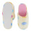 CTM Women's Heart Pattern Fur Slippers 6