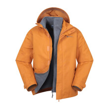 (M, Burnt Orange) Mountain Warehouse Mens Fell II 3 in 1 Jacket