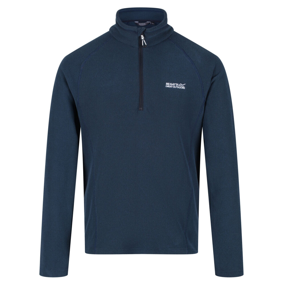 Regatta (S, Moonlight Denim) Great Outdoors Mens Kenger Half Zip Honeycomb Fleece