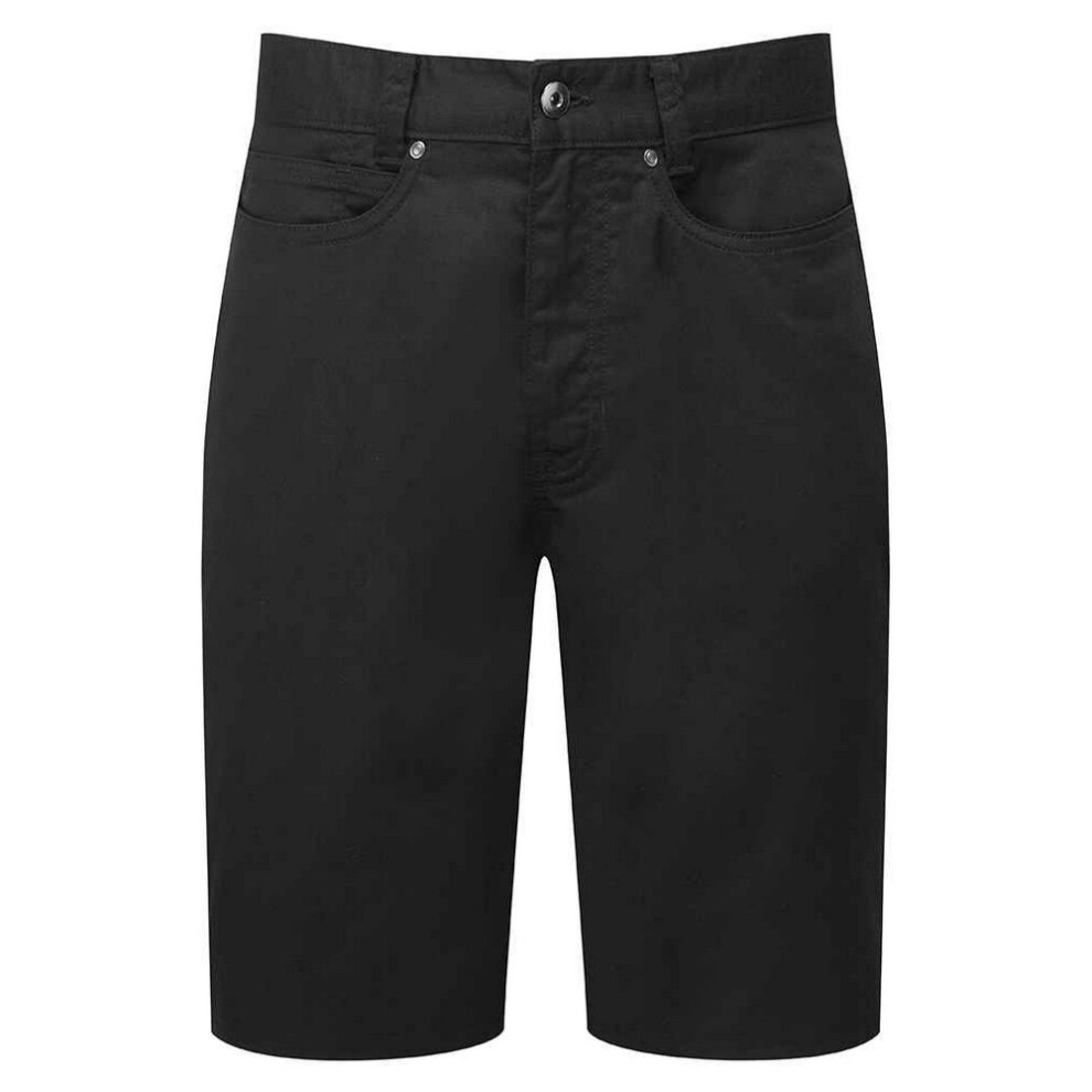 Premier Mens Performance Chino Casual Shorts (Black) - Size 30R - Image 2