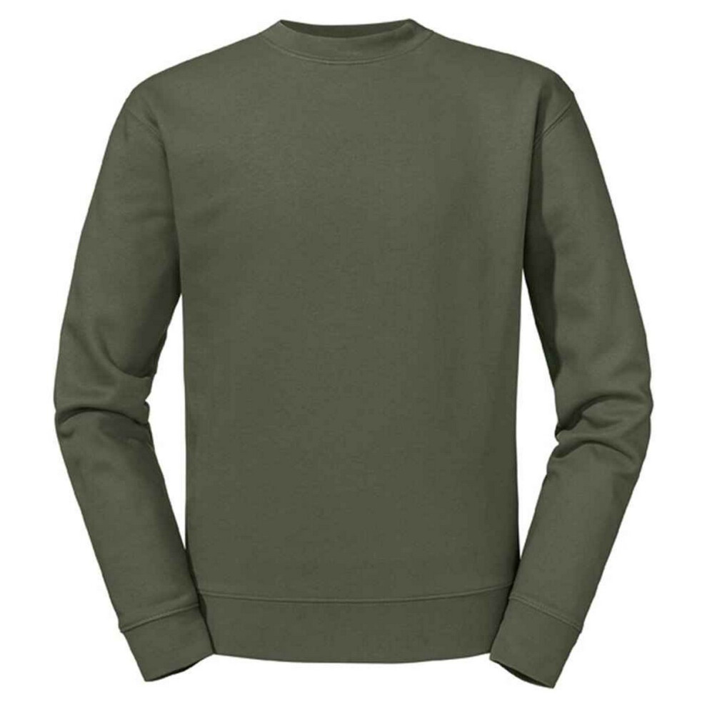 Russell (Xs, Olive Green) Mens Authentic Sweatshirt