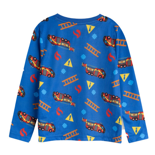 Fireman Sam (2-3 Years, Blue) Fireman Sam Boys Character Long-Sleeved Long Pyjama Set 1