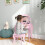 Homcom HOMCOM Makeup Dressing Table Set with Tri-Folding Mirror and Drawer, Pink 1