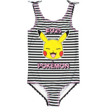 (5-6 Years, Black/White/Pink) Pokemon Girls Pikachu One Piece Swimsuit