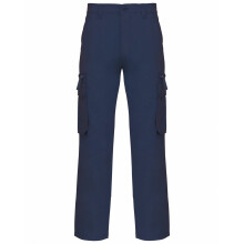 (S R, Navy) Kariban Mens Heavy Canvas Trousers