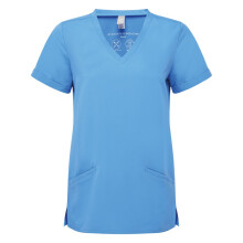 (4XL, Ceil Blue) Onna Womens/Ladies Invincible Stretch Work Tunic