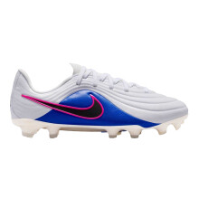 (1 UK, Blue/White/Pink) Nike Childrens/Kids Tiempo Firm Ground Football Boots