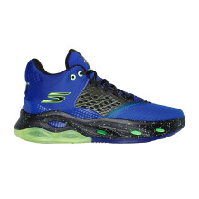 (9.5 UK, Blue/Black) Skechers Mens Mesh Skateboarding Skate Shoes