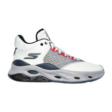 (13 UK, White/Grey) Skechers Mens Mesh Skateboarding Skate Shoes