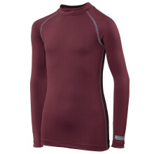 (5-6, Maroon) Rhino Childrens Boys Long Sleeve Thermal Underwear Base Layer Vest Top