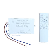 Ventilatorlampcontroller 240mA LED-Drivermodule voor Ronde Ventilatorlampen, Instelbare Kleurtemperatuur, Dimfunctie, Afstandsbediening