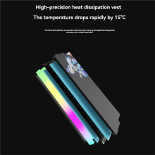 Computer ARGB RAM Memory Heatsink Cooler Memory Stick Armor Vest 5V ARGB MOBO AURA SYNC for Desktop RAM DDR3 4 5 A
